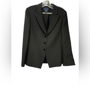 Elegant Black Textured Blazer
